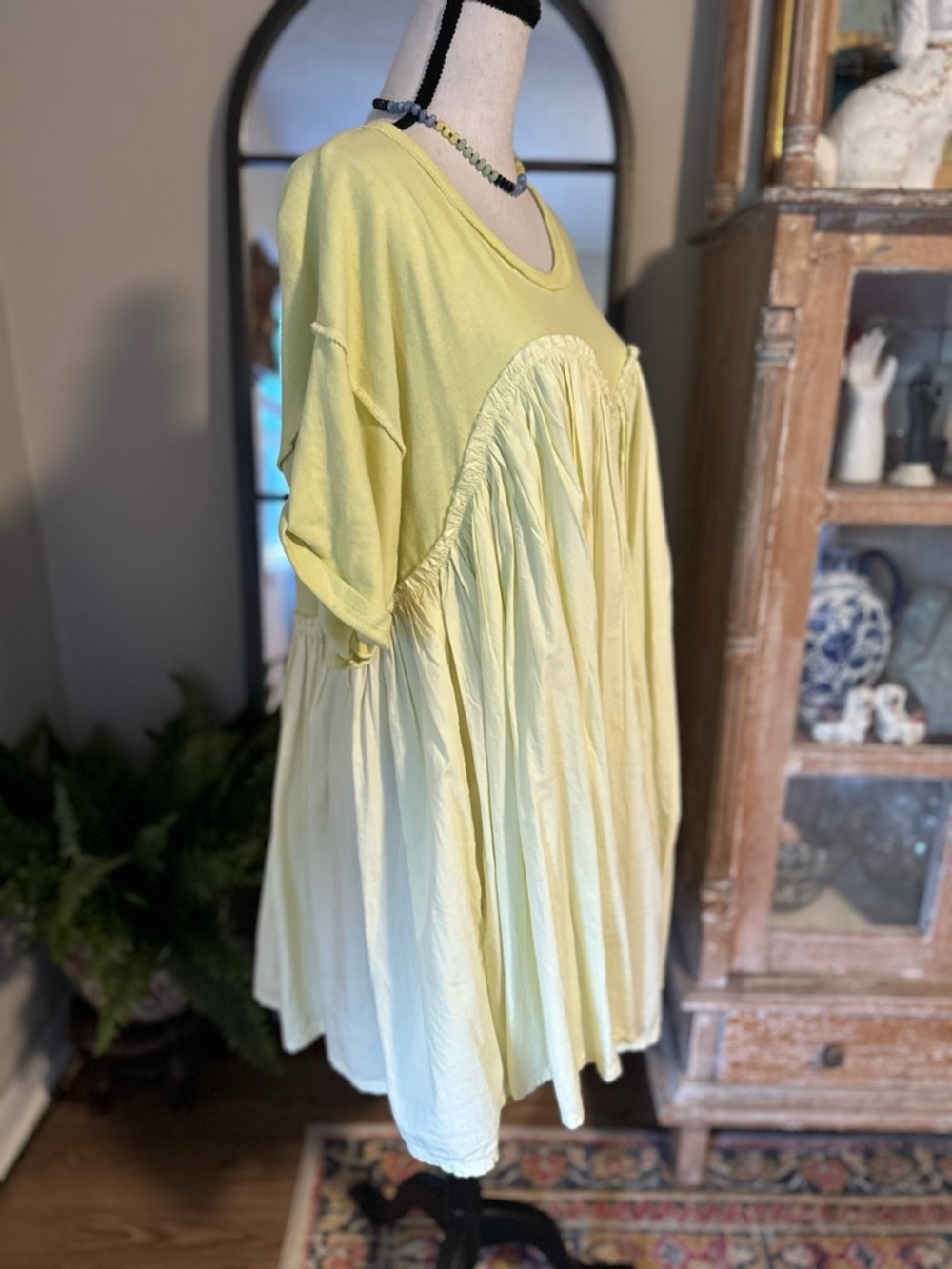 Free People Catalina Mini Dress in Neon Lime - Picture 3 of 8